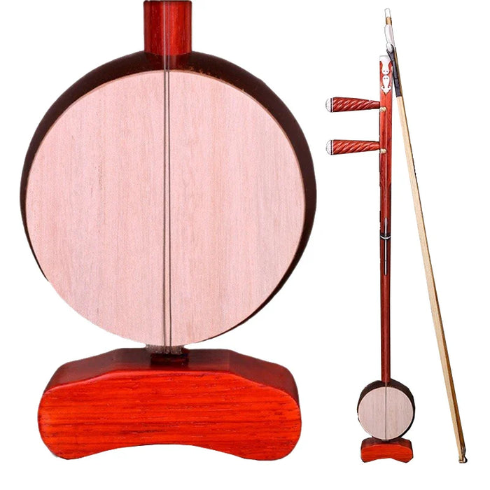Traditional 2 String Wooden Erhu For Adults