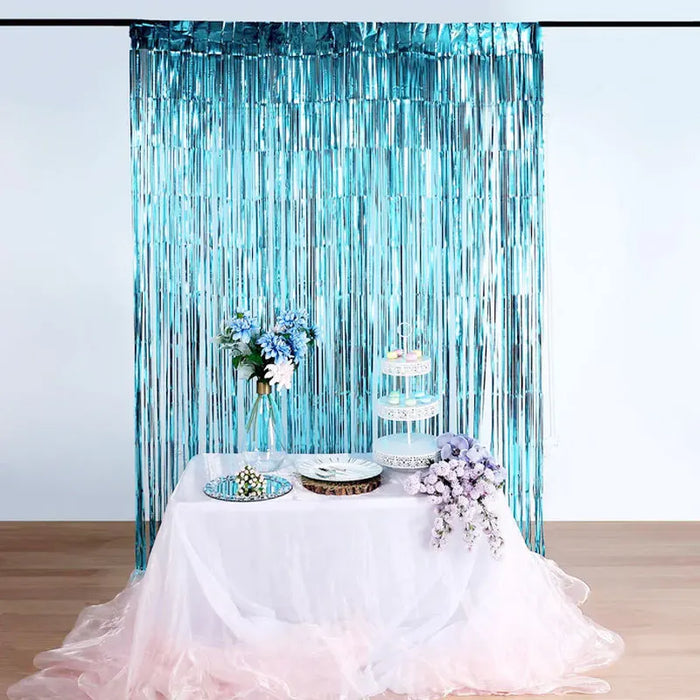Party Favors Wedding Decoration Party Supplies Photozone Rain Tinsel Foil Curtain Birthday Party Wall Drapes Photo Zone Backdrop