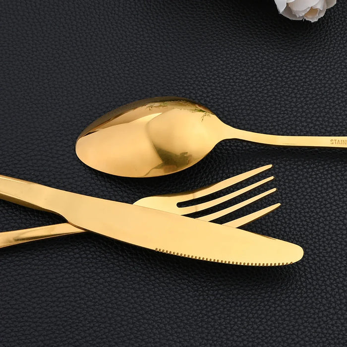 16 Piece Stainless Steel Cutlery Set For Western Dining