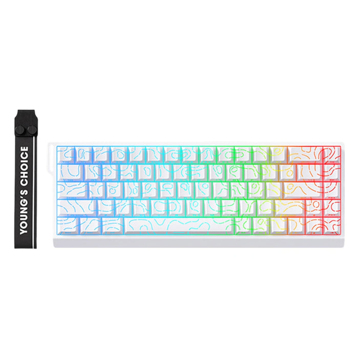 Mechanical Keyboard Magnetic Switch 65% Rate Compact Gaming Keyboard 0.01Mm 128K Rapid Trigg Rapid Trigger Keyboard For Pc Gamer