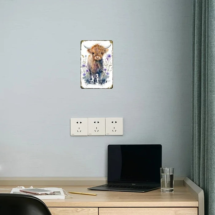 Retro Cow Wall Art For Cafes & Bars