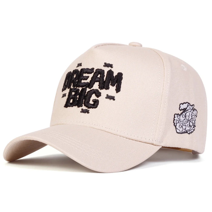 Embroidered Unisex Baseball Cap Dream Big Design Adjustable Sun Hat