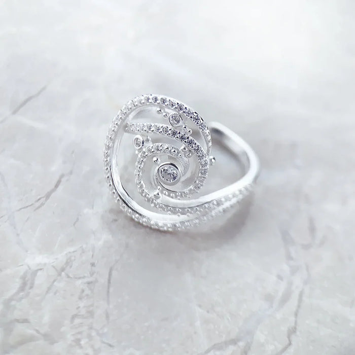 925 Sterling Silver Pure Ring Romantic Gift For Women