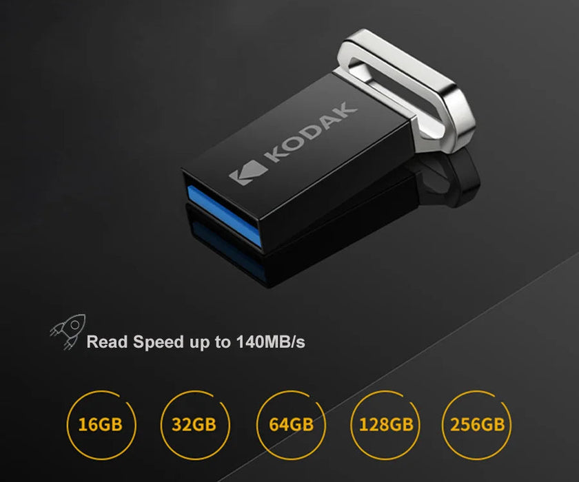 Kodak High Speed Usb3.2 Flash Drive 140mb/s 32gb / 64gb / 128gb Car / Laptop Compatible