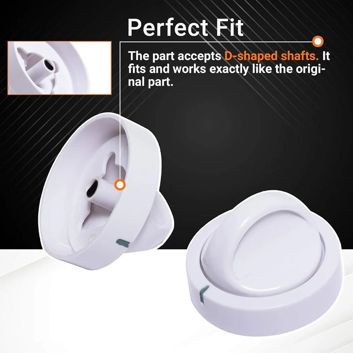 131873500 Dryer Timer Knob Switch For Frigidaire Dryers - Replaces 134042600 Ps418921 Ap2107778 - Pack Of 2