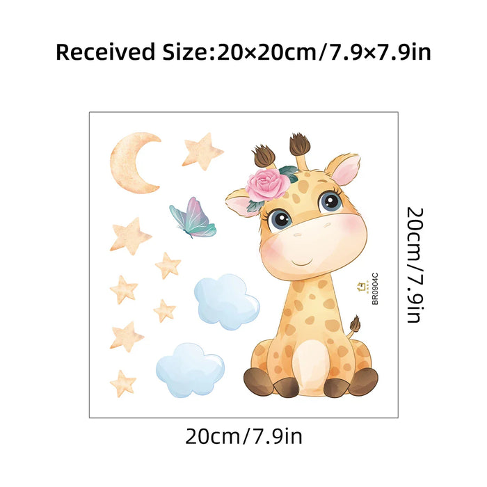 Adorable Giraffe Switch Sticker For Kids Room Decor