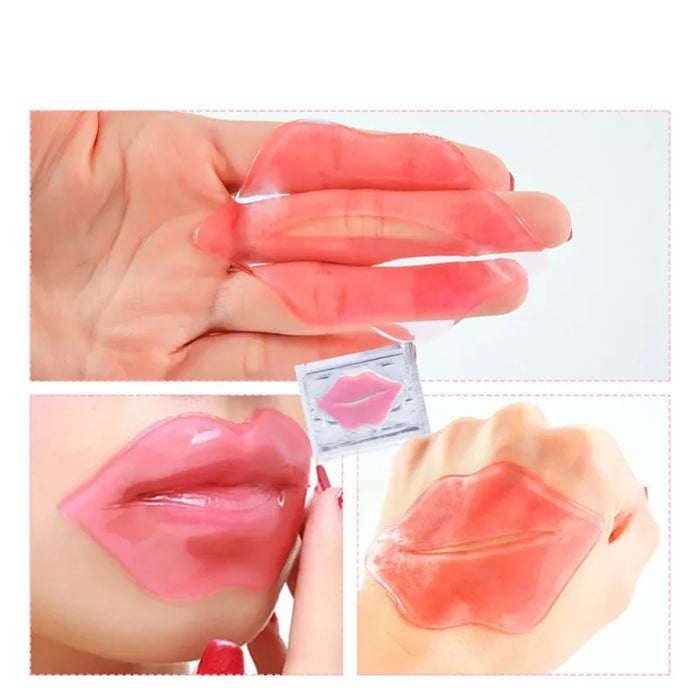 20 Crystal Collagen Lip Patches Moisturizing & Brightening Lip Mask For Nourished Lips