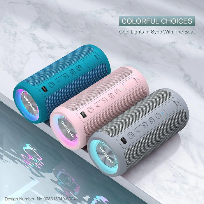 Portable Wireless Speaker With 24W Stereo Sound 30H Playtime Tws & Ipx7 Waterproof Ideal For Travel