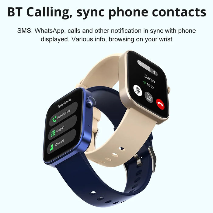 Unisex Ip68 Smartwatch With Voice Calling & Health Monitoring