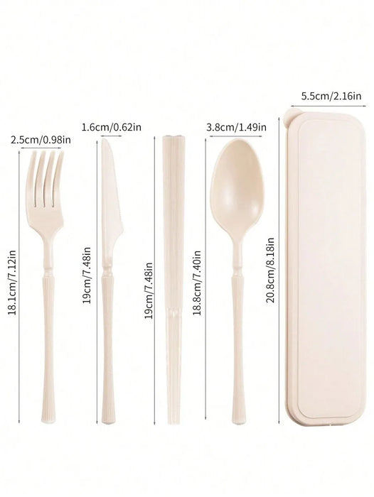 Reusable Plastic Tableware Set For Picnics Camping And Students