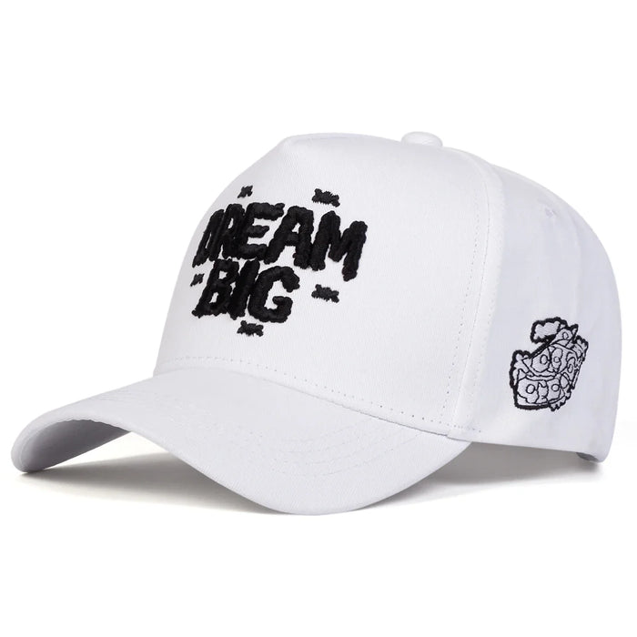 Embroidered Unisex Baseball Cap Dream Big Design Adjustable Sun Hat