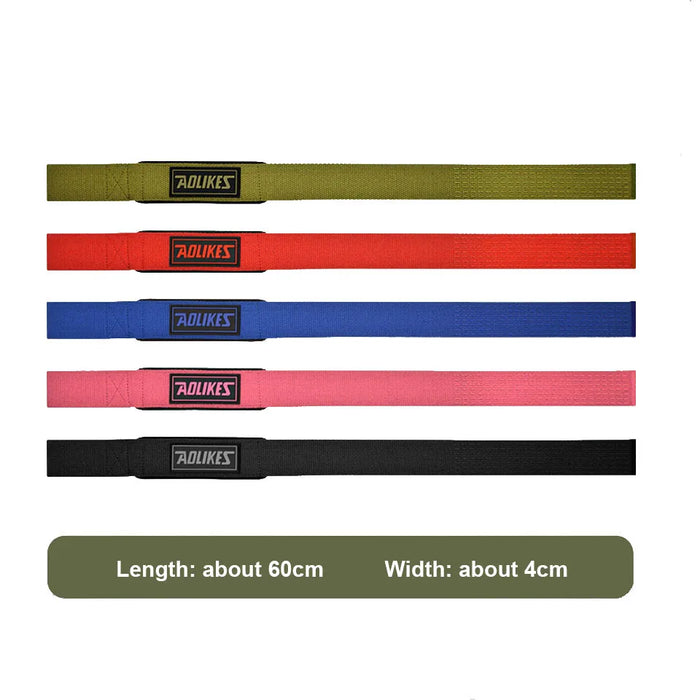 Pair of Anti Slip Weightlifting Straps Deadlifts Crossfit Wrist Support