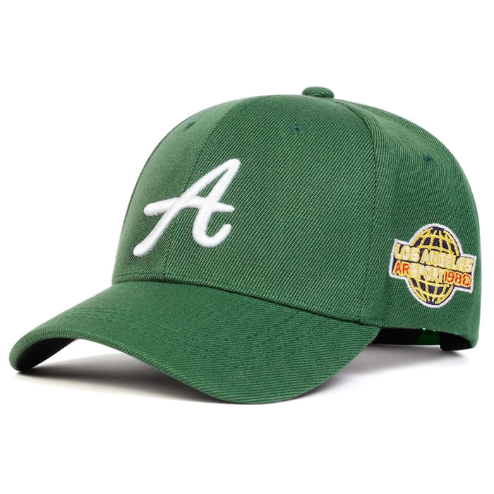 Embroidered A Letter Baseball Cap Adjustable Sun Hat