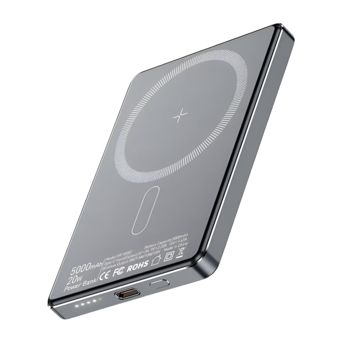 Thin Wireless Power Bank Magnetic 20W 5000Mah Portable Fast Charging External Battery For Magsafe For Iphone 16 15 14 13