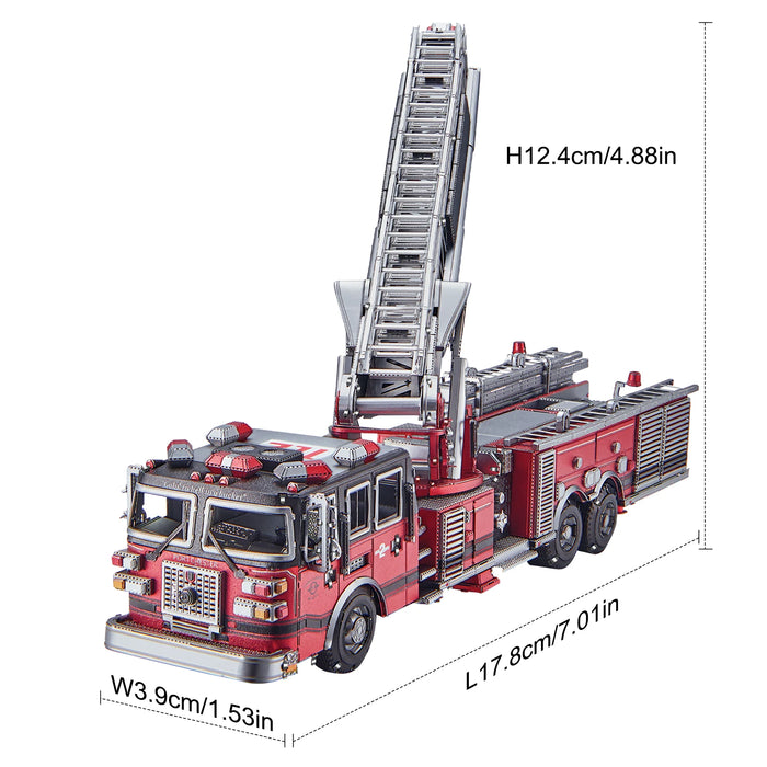 3D Metal Ladder Truck Puzzle Kit For Home Decor