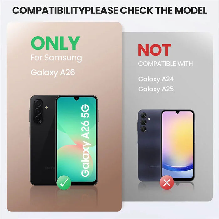 For Samsung Galaxy A26 Ub Pro Full-Body Rugged Phone Case With Built-In Screen Protector & Belt-Clip & Kickstand