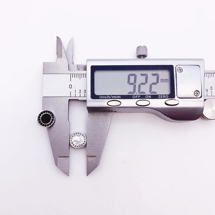 925 Sterling Silver Small Round Black Stud Earrings