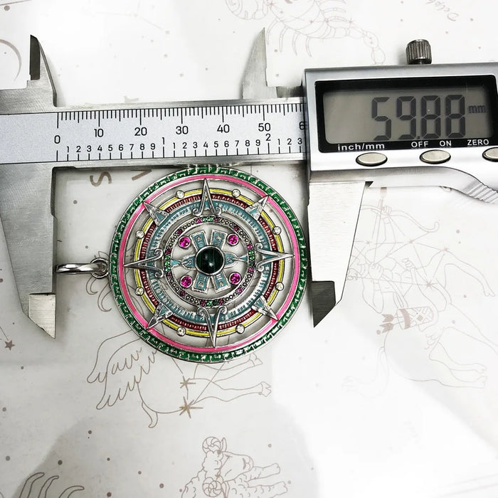 925 Sterling Silver Bohemia Fashion Jewelry Aztec Amulet Pendant