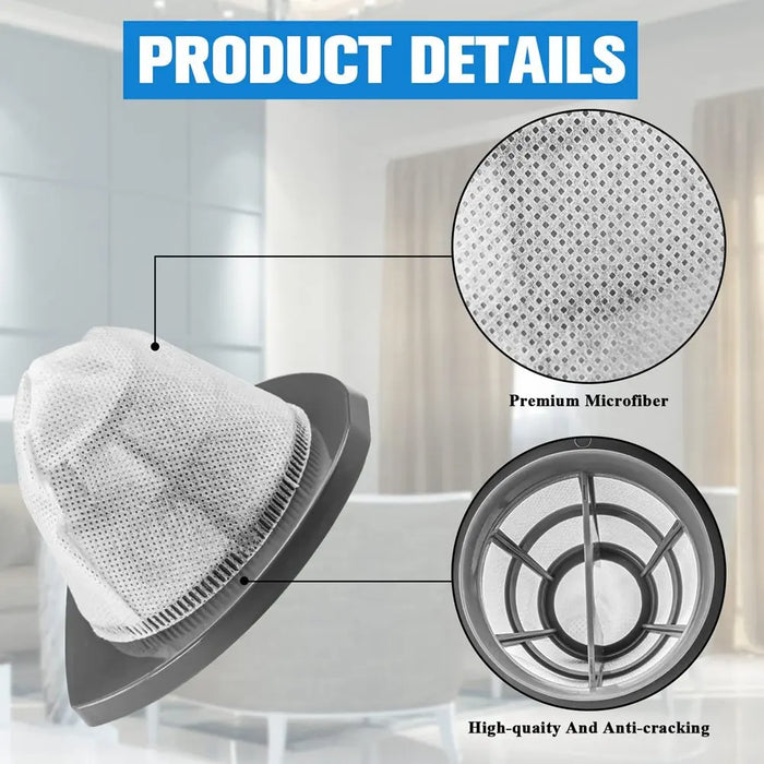 6 Pieces Vacuum Filter Compatible With Bissell Featherweight Stick Lightweight Bagless Vacuum 2033 20331 20333 20336 20339 2033M