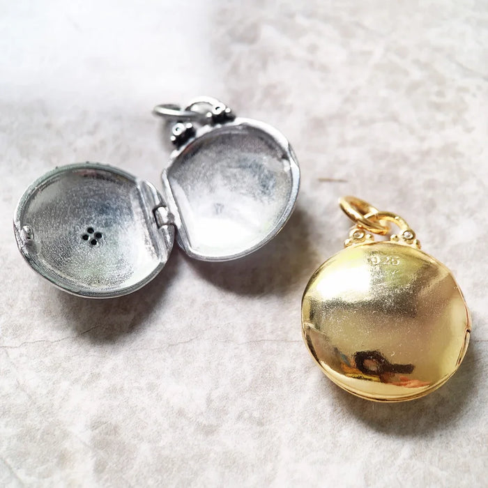 925 Sterling Silver Romantic Gift Star Locket Necklace Fine Jewelry For Women