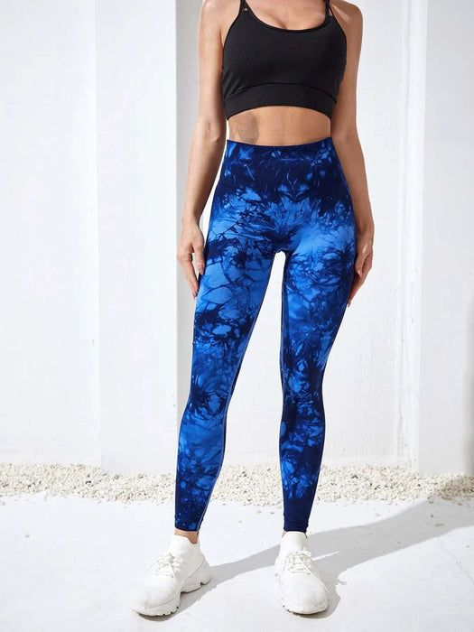 Seamless High Waist Tie Dye Yoga Pants for Women