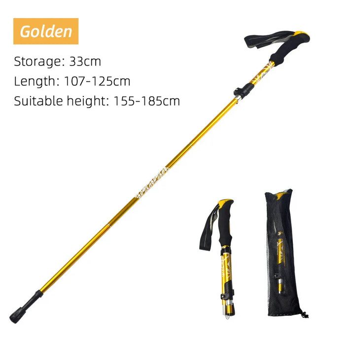 Portable Foldable Trekking Pole For Nordic Hiking
