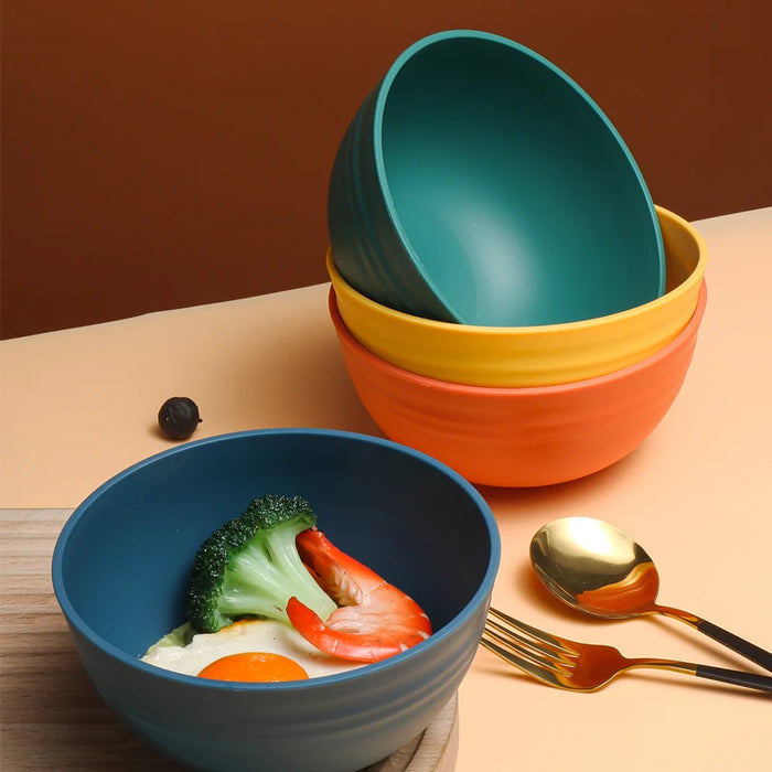 4 / 8 Piece Reusable Pp Bowl Set For Family Kitchen Restaurant Picnic Camping