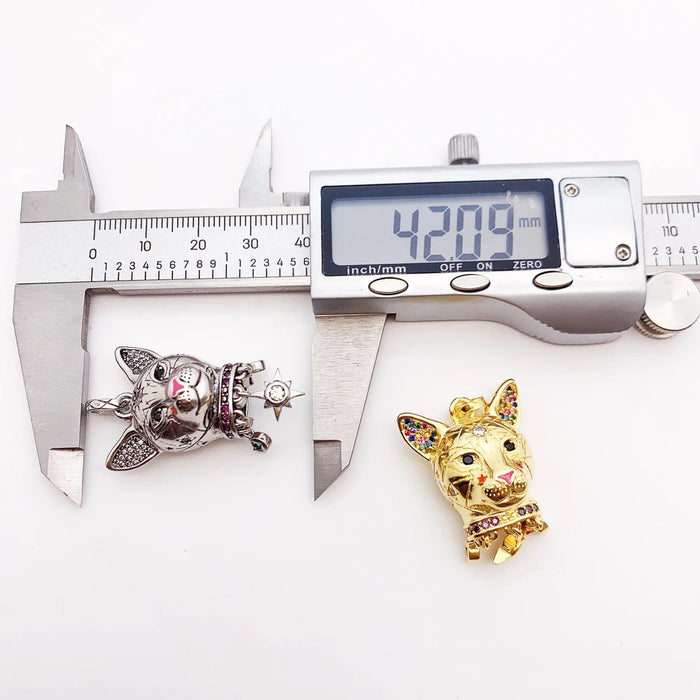 925 Sterling Silver Magical Cosmic Cat Pendant Jewelry For Women