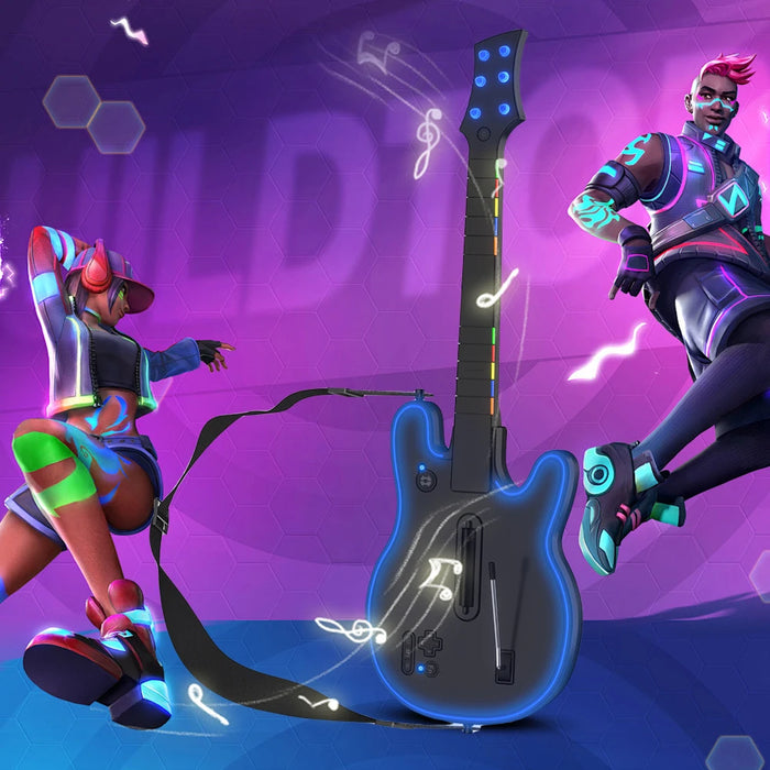 2.4G Wireless Guitar Hero Controller Game Wireless Gaming Pc Guitar Controller With Strap & Wireless Dongle For Ps3 Ps4 Pc Guitar