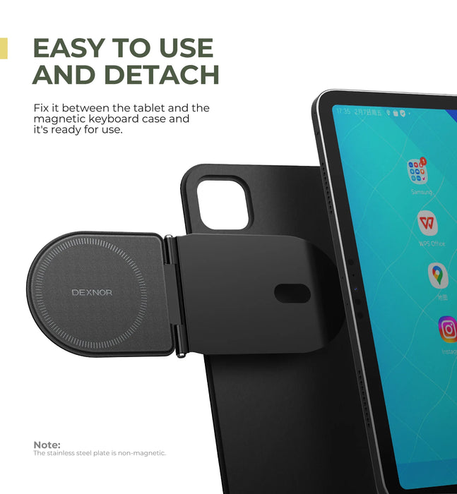 For Ipad Samsung Galaxy Tab Book Magic Keyboard Case Magsafe-Compatible Adjustable Phone Mount Stand