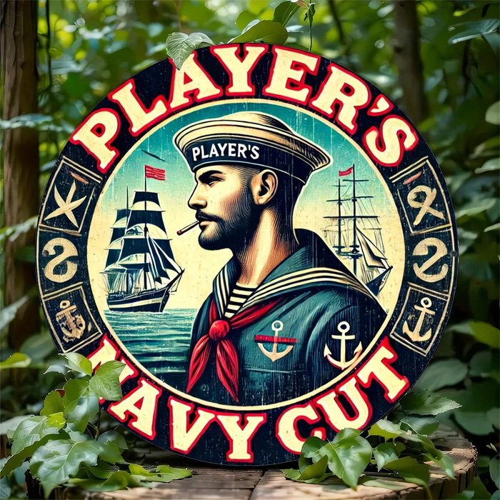 Rustic Nautical Anchor Metal Sign Man Cave Decor