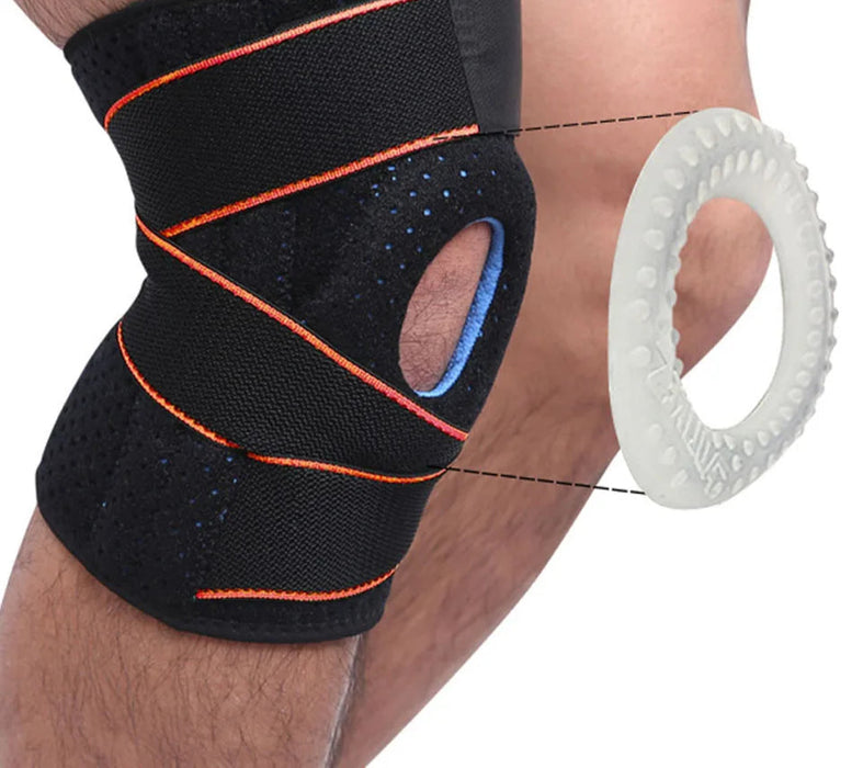 Quick Dry Knee Support With 4 Springs Sports Kneepad Brace