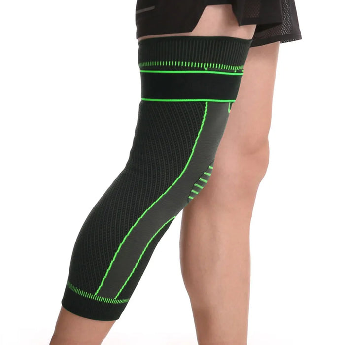 Long Compression Knee Support Sleeve For Sports