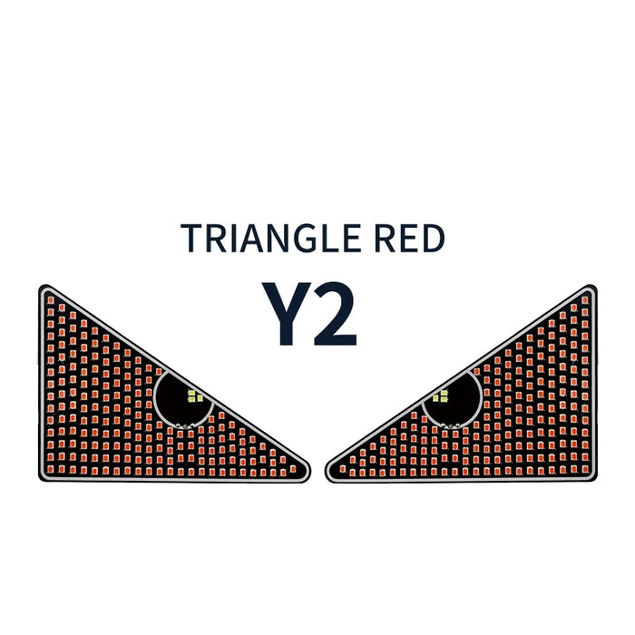 2Pcs Car Devil'S Eye Strobe Light Usb Decorative Atmosphere Lamp