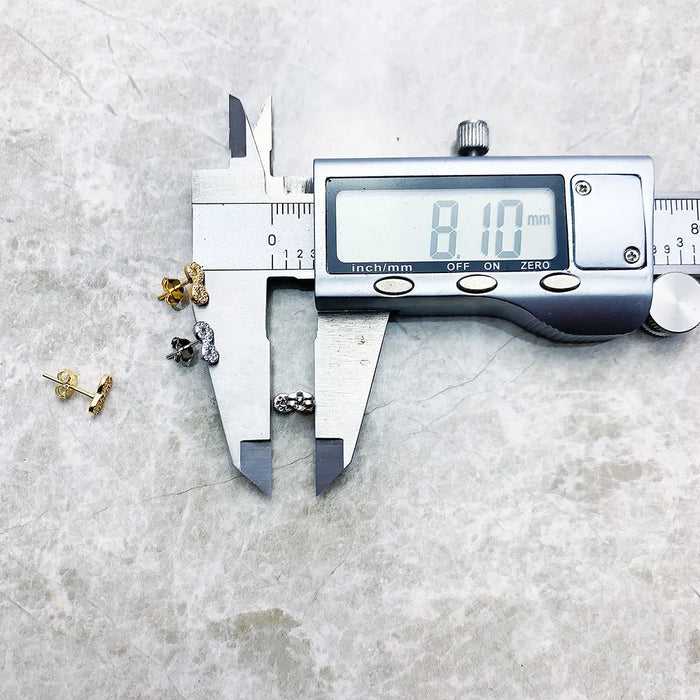 925 Sterling Silver Summer Love Infinity Ear Studs