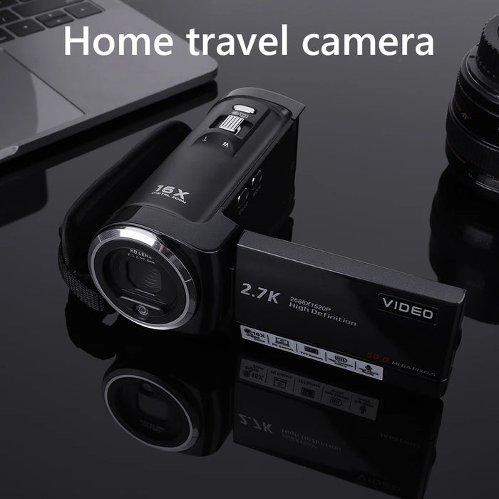 2.7K Camcorder 2.8 Inch Screen Digital Video Camera Vlogging Camera 50Mp 16X Digital Zoom Video Camera Camcorder For Outdoor