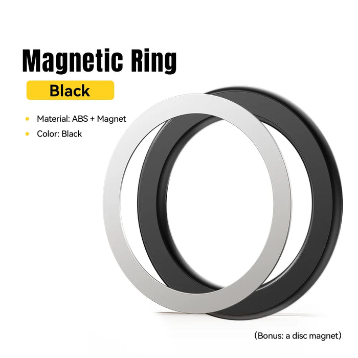 Magnetic Metal Ring For Magsafe Iphone 16 15 14Pro Android Phones Plate Sticker Rings For Magsafe Wireless Charger Stand