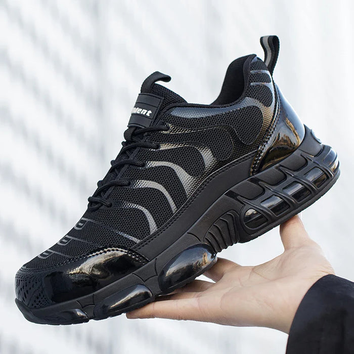 Mens  Anti Piercing Protection  Breathable Steel Toe Work Shoes