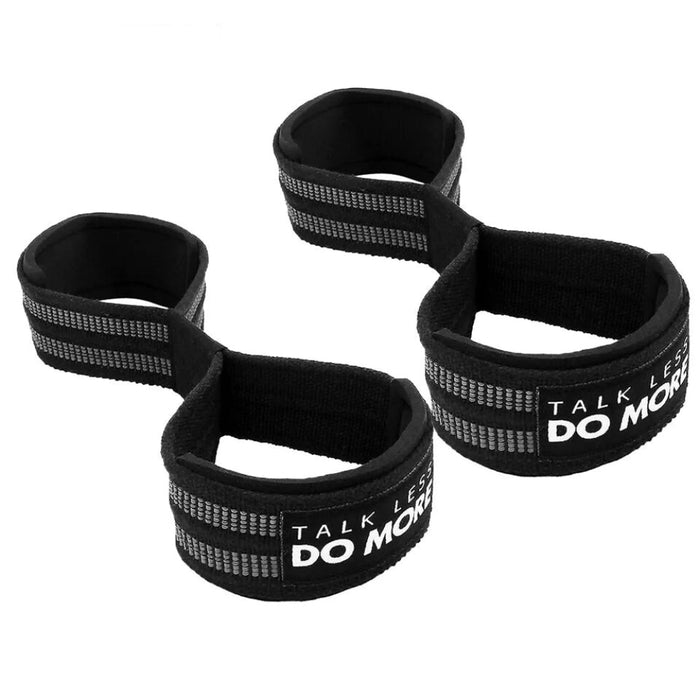 Pair of Figure 8 Weight Lifting Straps Gym Wrist Support