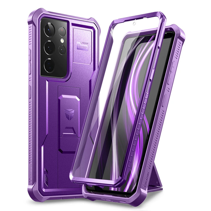 For Samsung Galaxy S21 Ultra 5G Full Body Bumper Military Grade Armor Shockproof Shell Case With Built In Screen Protector