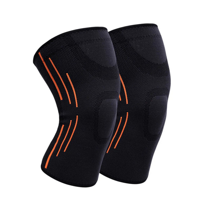 Pair of Fitness Knee Pads Elastic Support For Sports