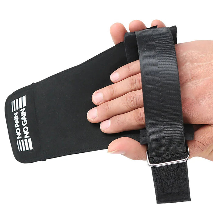 Powerlifting Wrist Straps With Palm Padding Deadlift & Heavy Lift Support