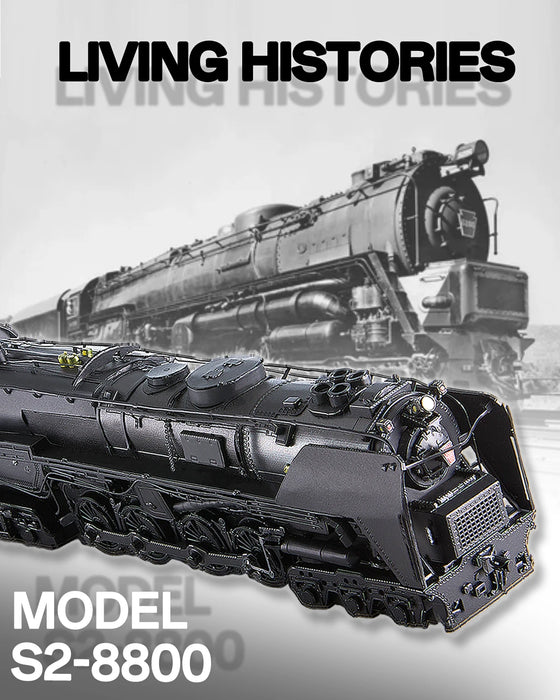 3D Metal Locomotive Puzzle Kit For Home Collection