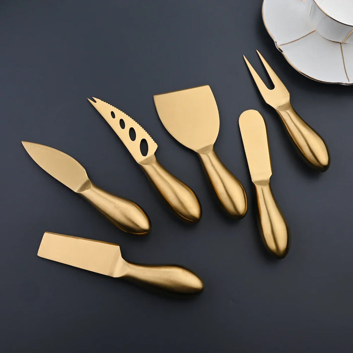 6 Piece Stainless Steel Cheese Knife Set