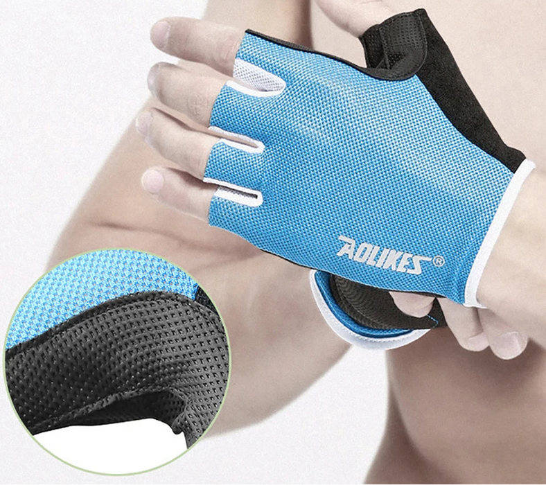 Breathable Fingerless Workout Gloves For Powerlifting Men And Women Training