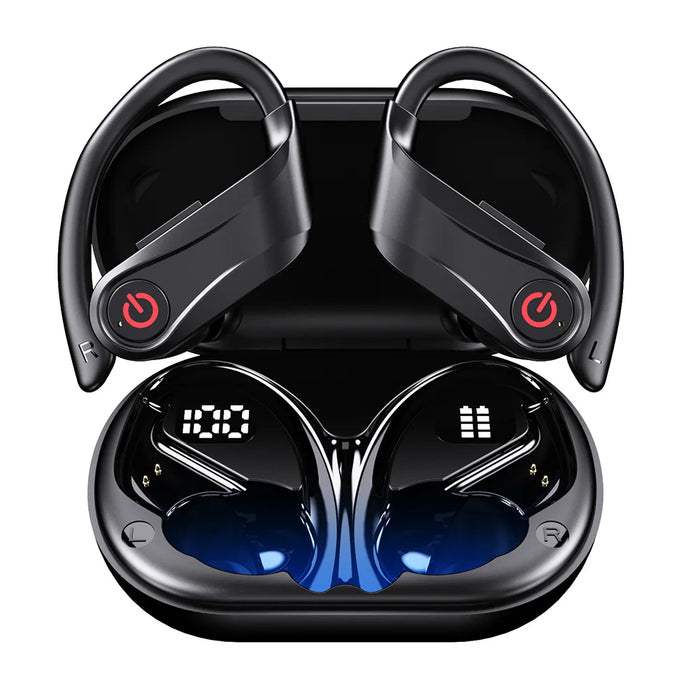 Bluetooth 5.3 Wireless Earbuds Sports Headphones With Earhooks Built-In Mic Earphones Waterproof Headphones Ear Buds For Sports
