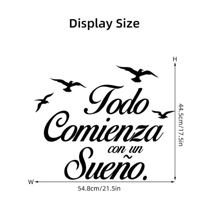 1Pc Inspirational Wall Decals For Home Decor