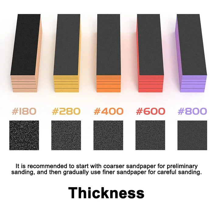 30 Piece Polishing Sanding Sponge Set For Military Gundam Model Combo Arc Grinding