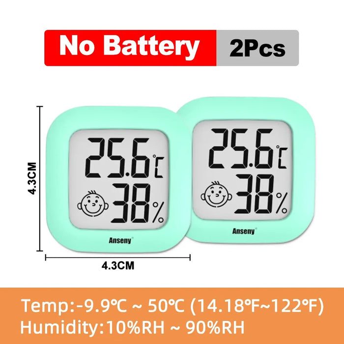 Lcd Digital Thermometer Hygrometer Indoor / Outdoor Temperature & Humidity Meter