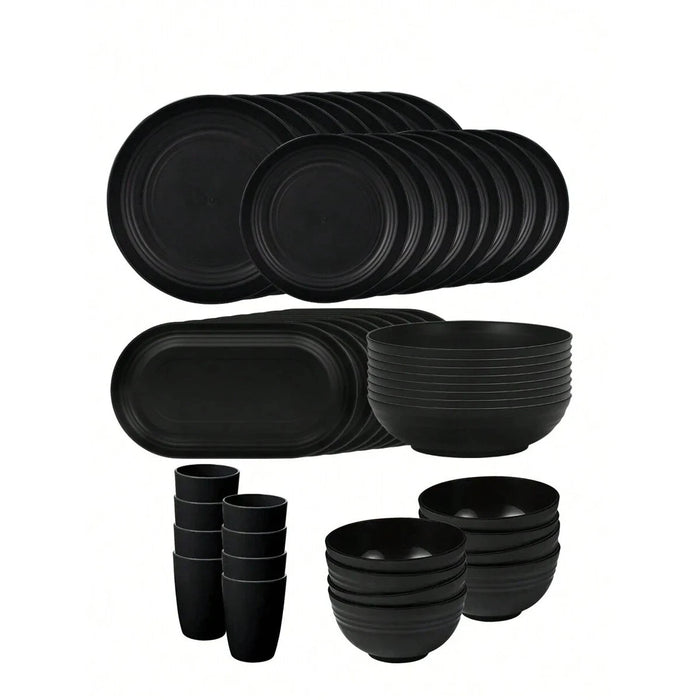 4 / 48 Piece Reusable Plastic Cutlery Set For Hotels Parties And Christmas